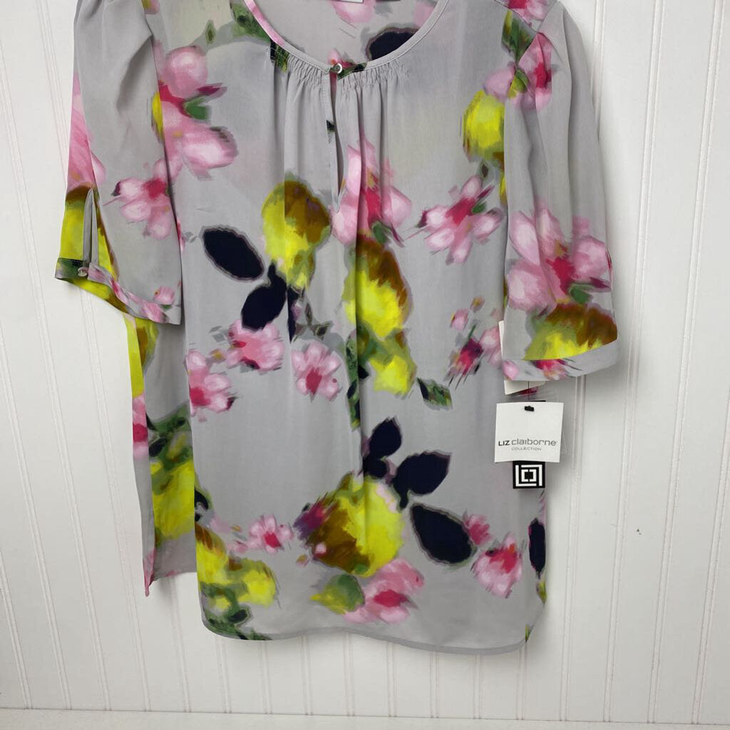 FLORAL SHORT SLEEVED