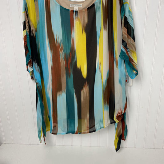SHEAR STRIPED SHORT SLEEVED