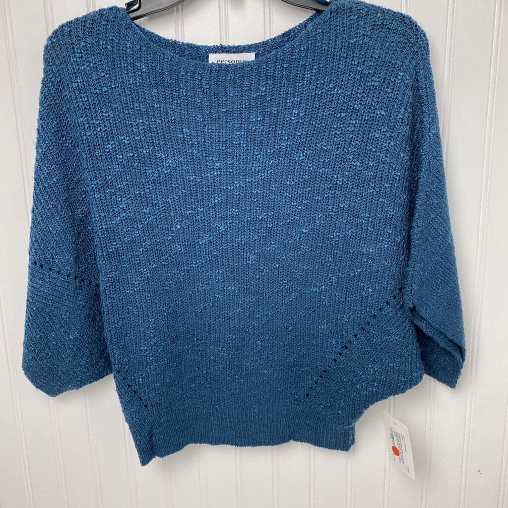 SHORT SLEEVED CROPPED SWEATER