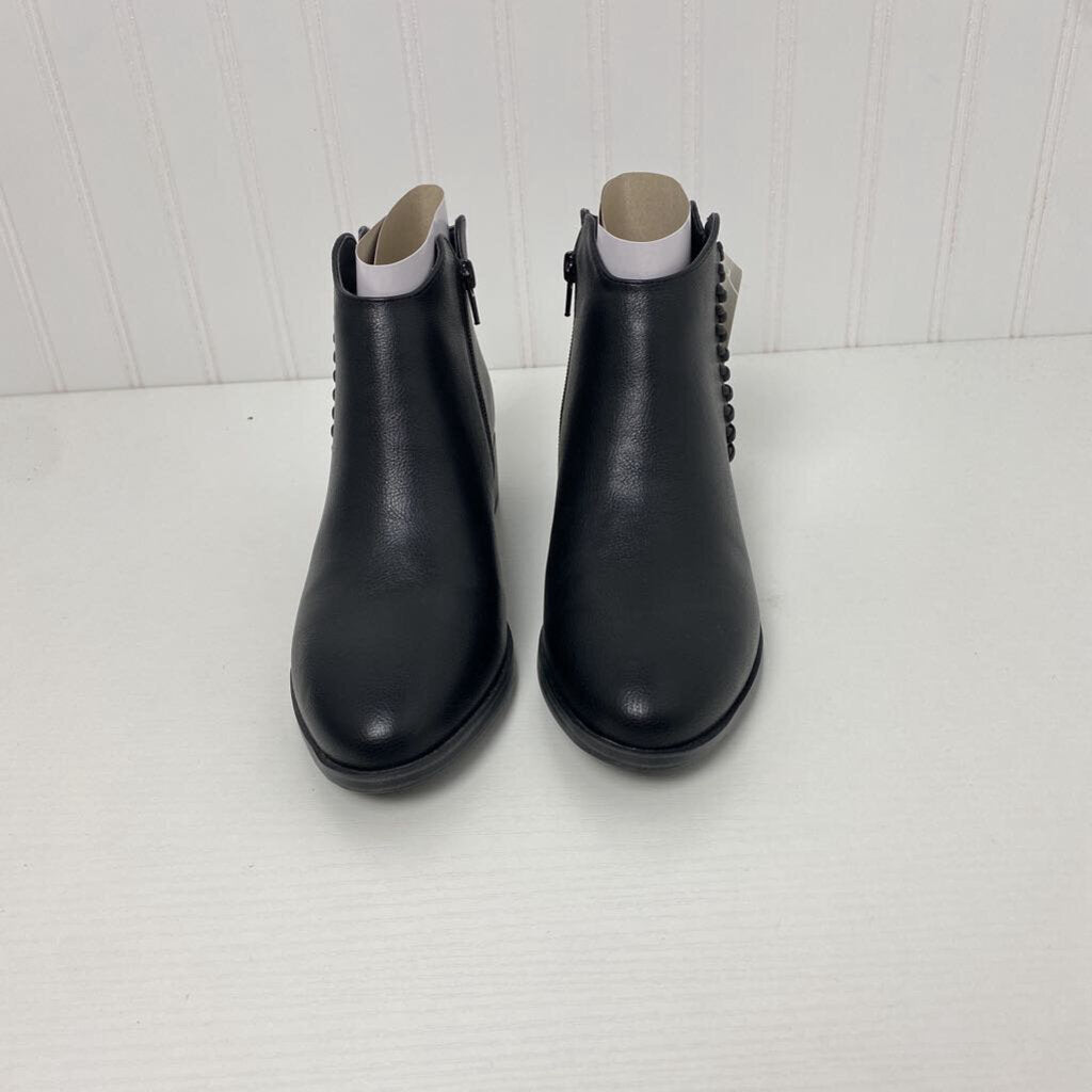 ANKLE BOOTS W/BRAIDED TRIM