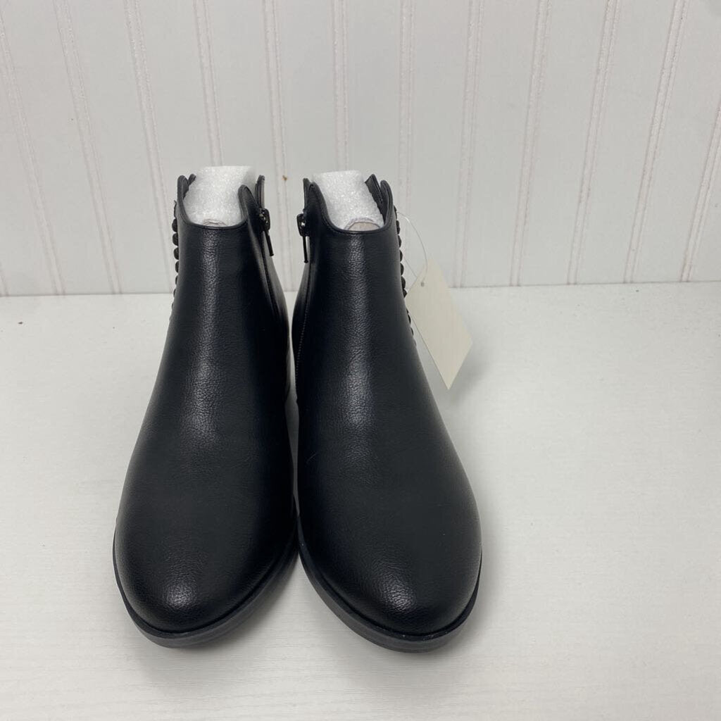 ANKLE BOOTS W/BRAIDED TRIM