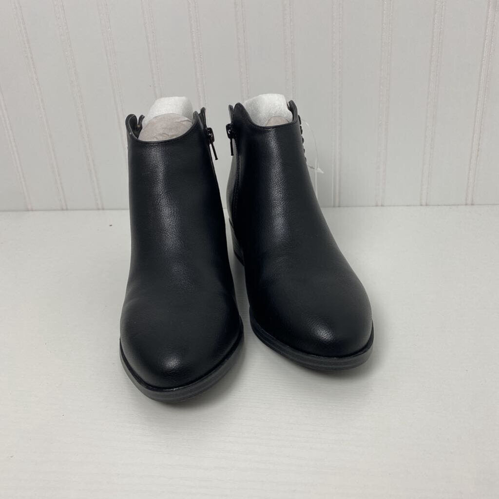ANKLE BOOTS W/BRAIDED TRIM