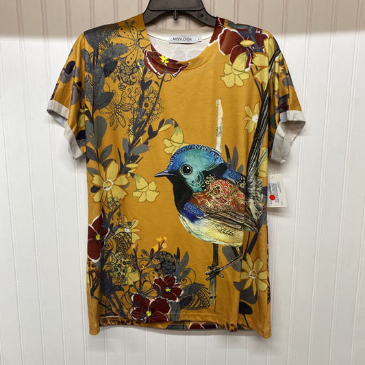 FLORAL WITH BIRDS SHORT SLEEVED