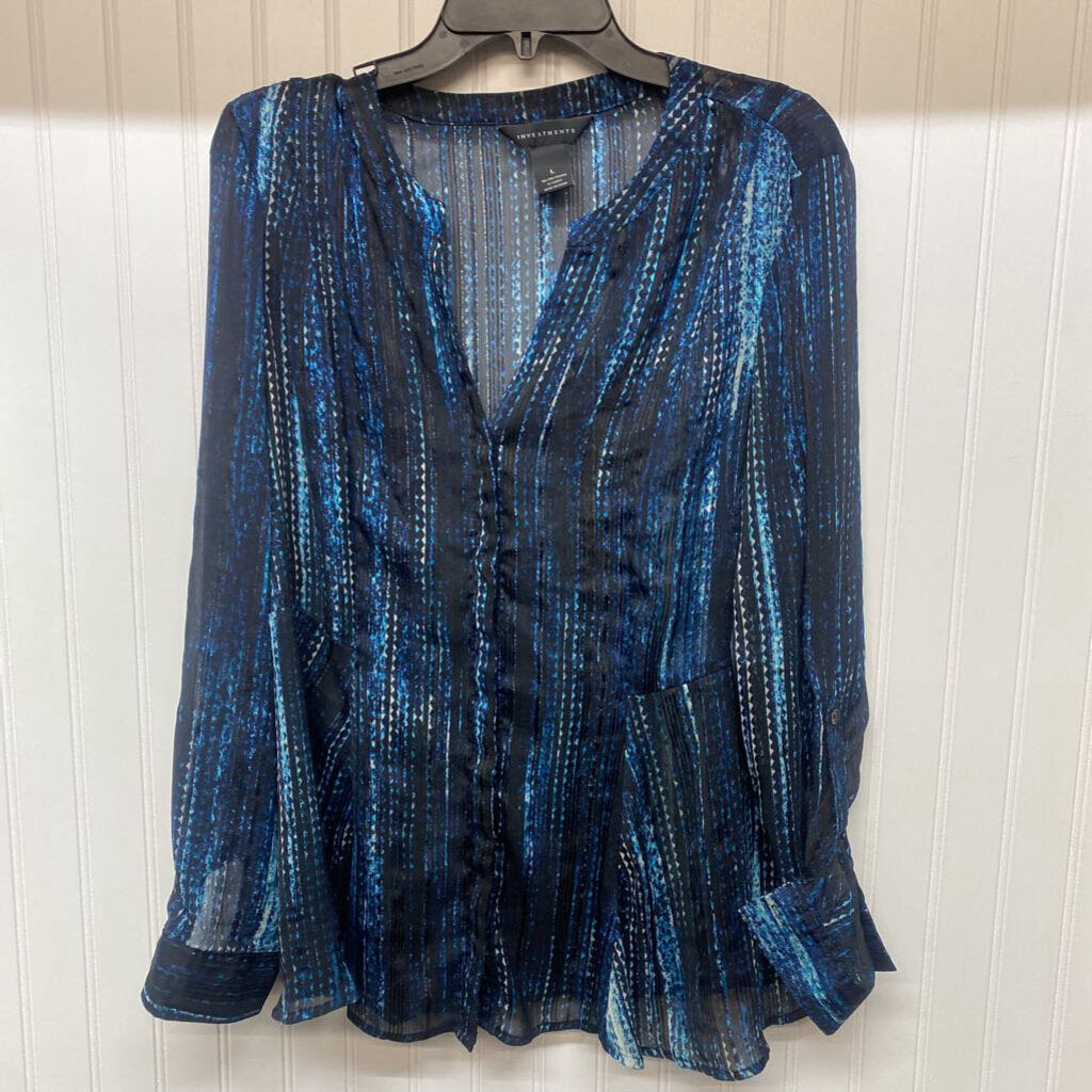 SHEAR LONG SLEEVED V NECK