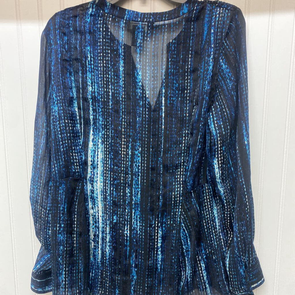 SHEAR LONG SLEEVED V NECK