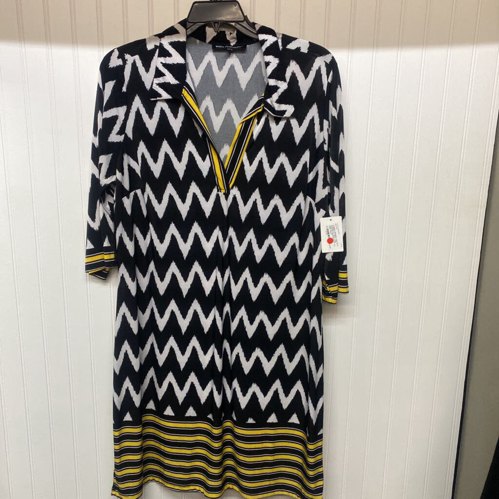 V NECK LONG SLEEVED DRESS