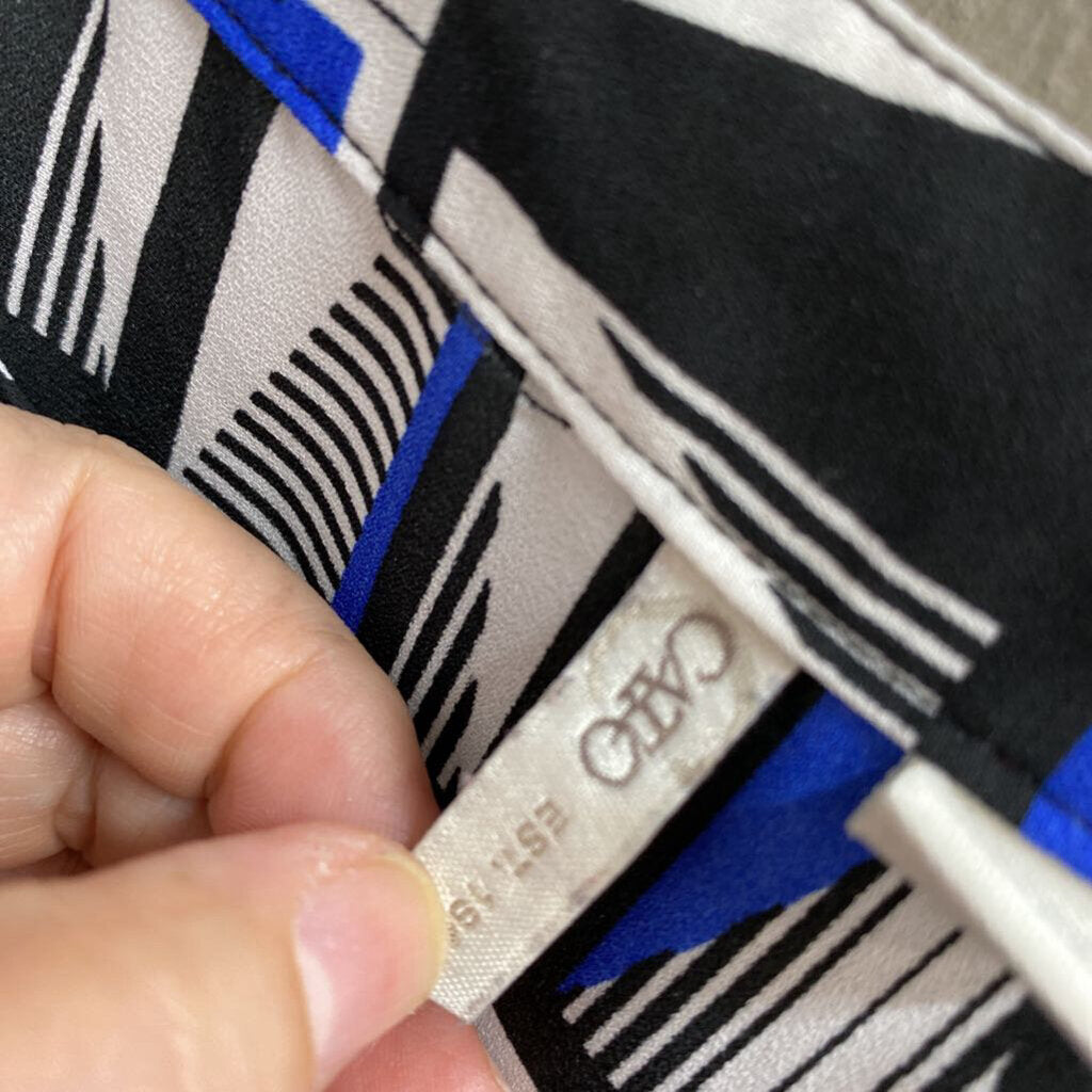 BLUE BLACK WHITE PATTERN
