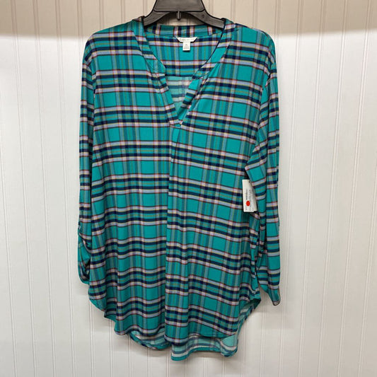 GREEN,BLUE PLAID