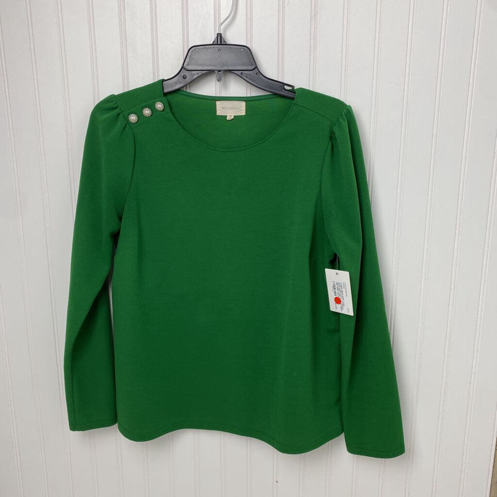 GATHERED SHOULDER LONG SLEEVED
