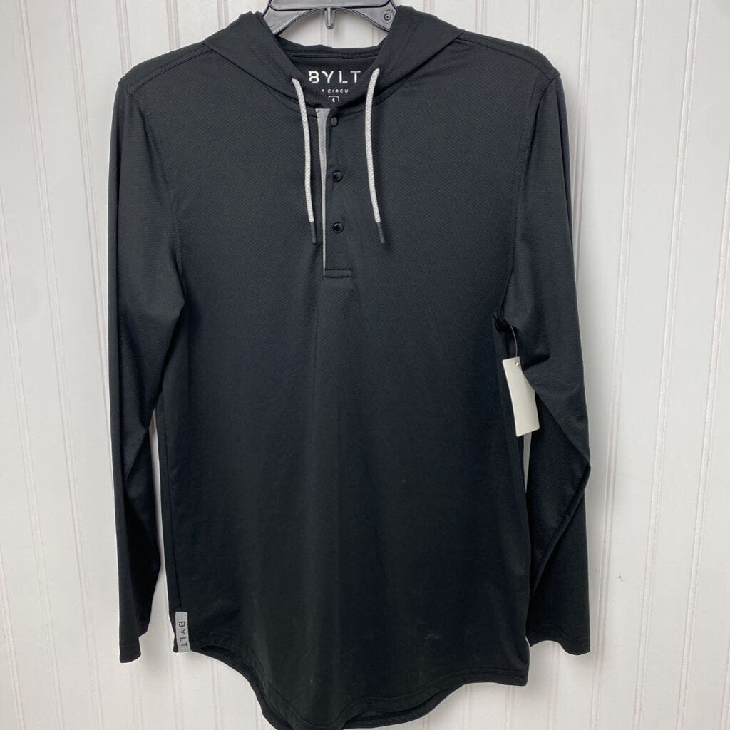 HOODED HENLEY LONG SLEEVED