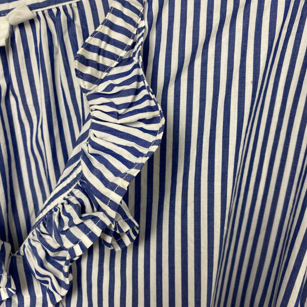 STRIPED RUFFLED LONG SLEEVE