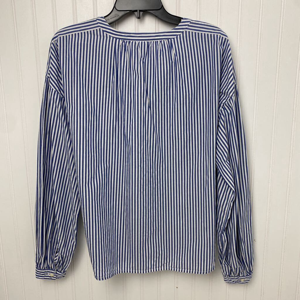 STRIPED RUFFLED LONG SLEEVE