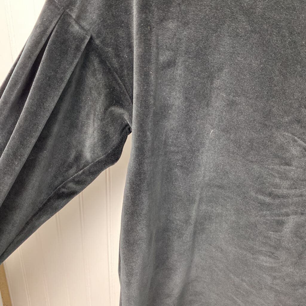 LONG SLEEVE VELOUR TOP