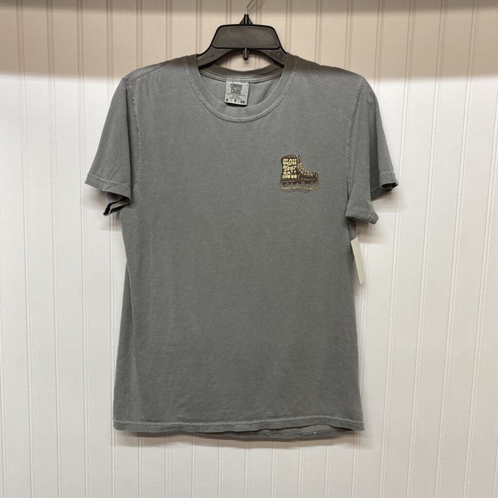 *GRAPHIC TEE HOUNDS TOOTH "SLOW YOUR ROLL"