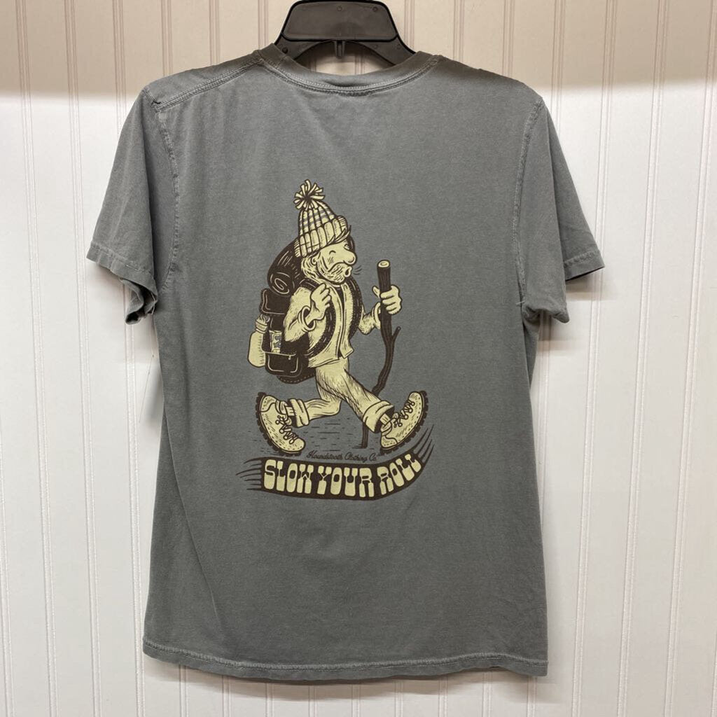*GRAPHIC TEE HOUNDS TOOTH "SLOW YOUR ROLL"