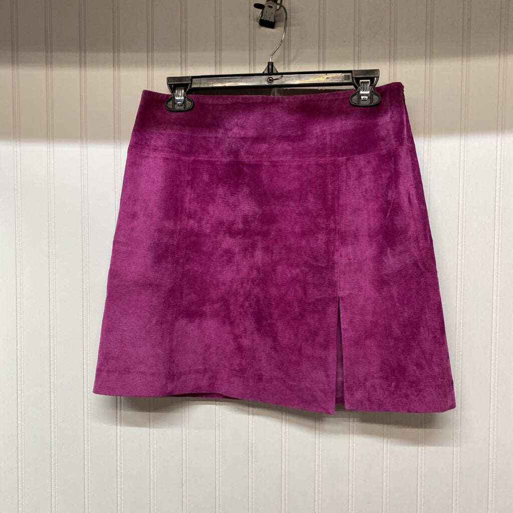*PURPLE SUEDE MINI SKIRT