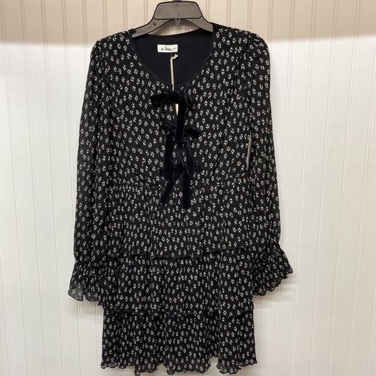 *LONG SLEEVE FLORAL DRESS WITH 3 VELVET TIESI