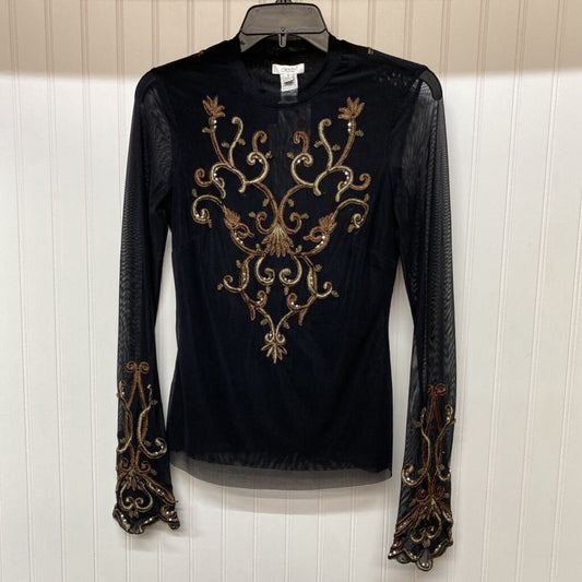 *SHEER DRESS SHIRT BEADED