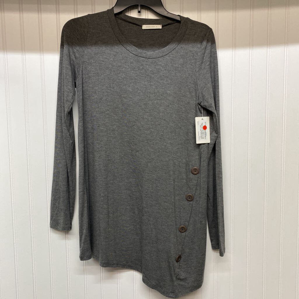 *L/S TUNIC WITH ACCENT BUTTON ON SIDE