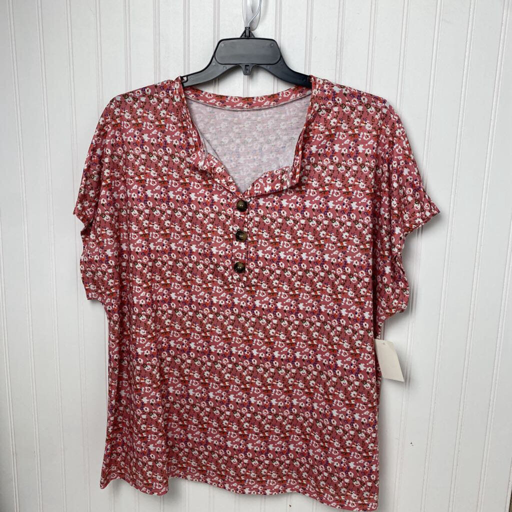 SHORT SLEEVE HENLEY TOP