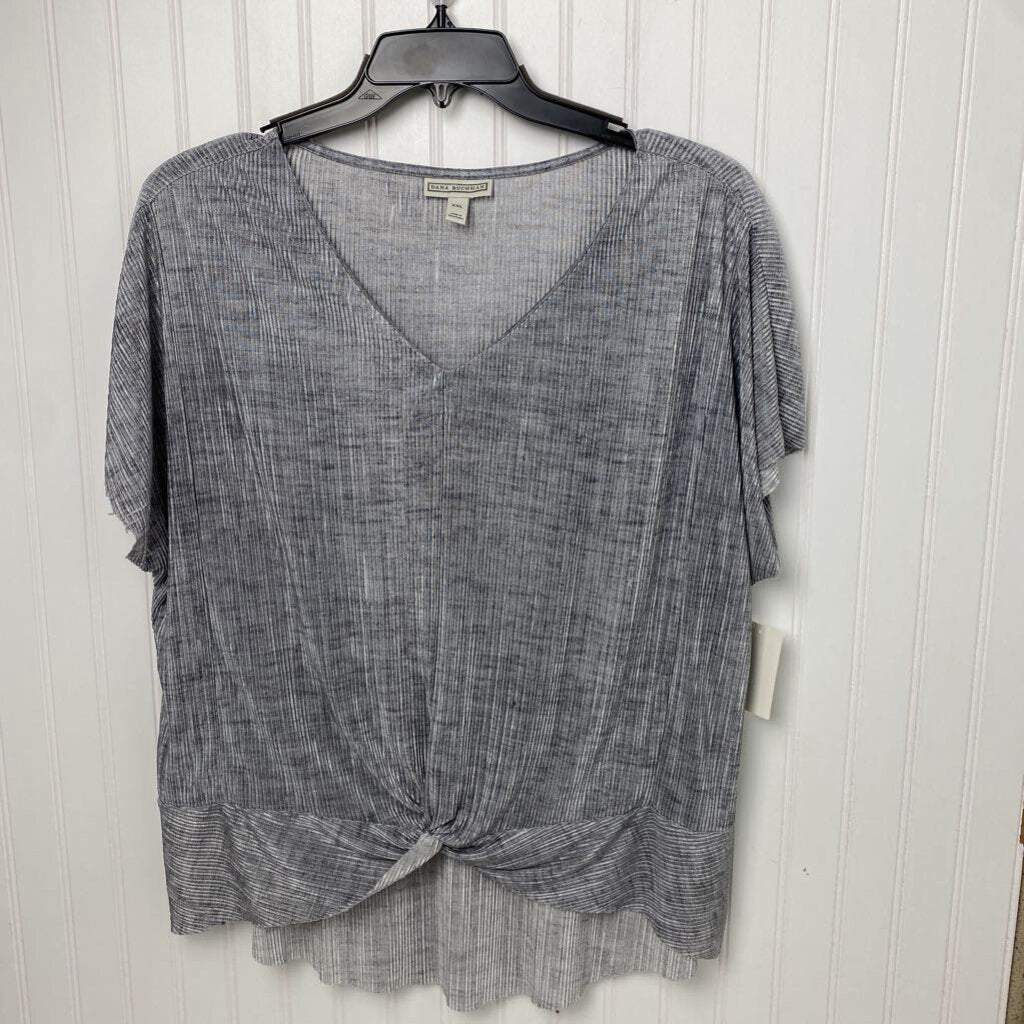 SHORT SLEEVE KNIT TOP