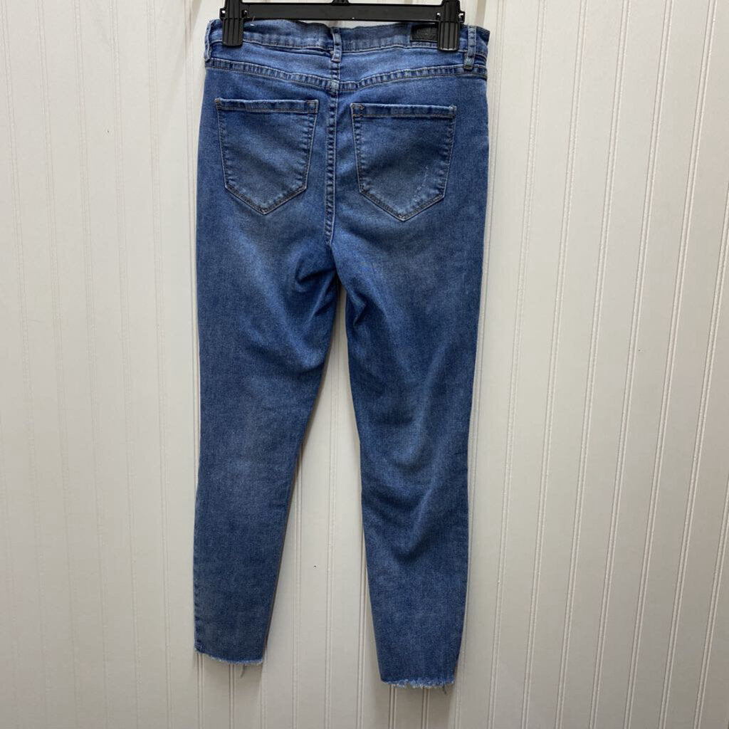 HIGH RISE ANKLE SKINNY