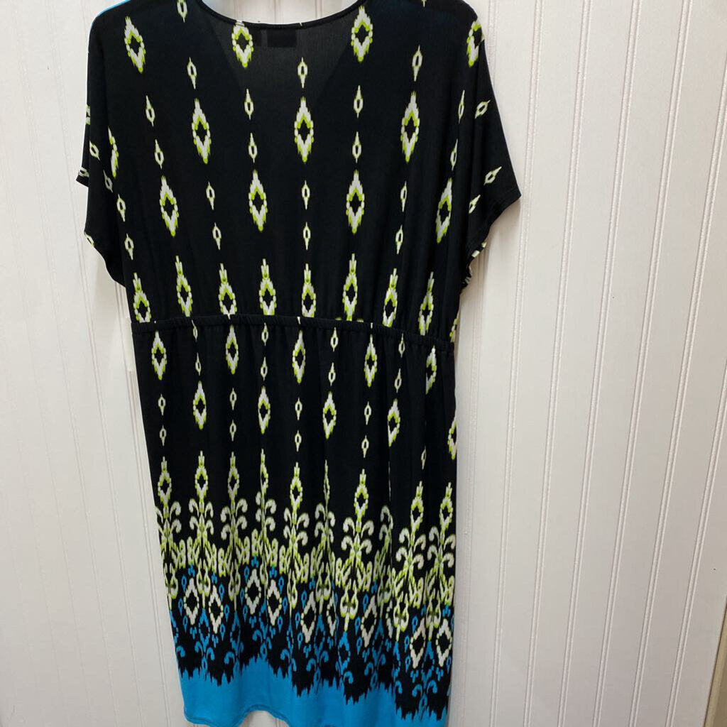 SHORT SLEEVE KNIT DRESS
