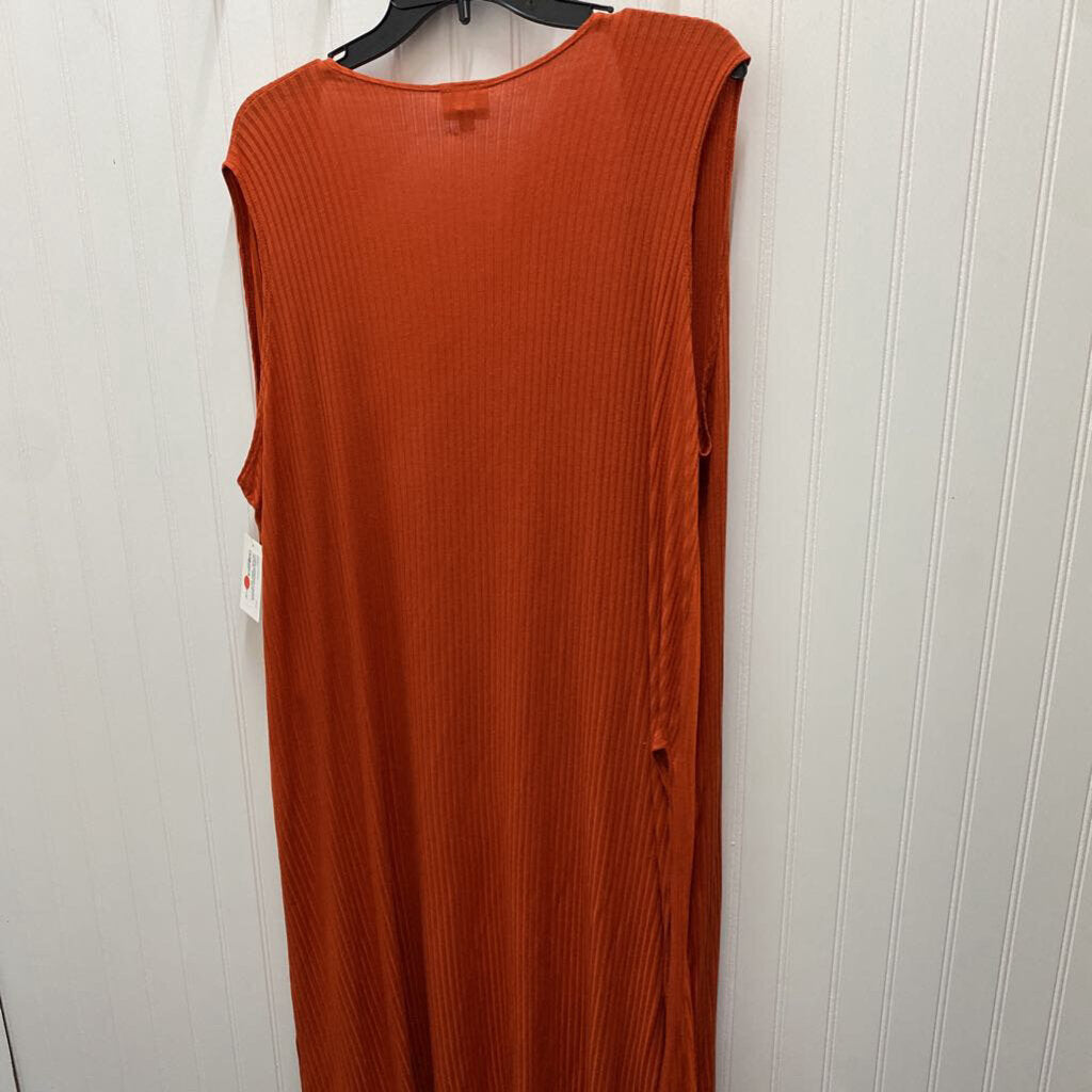 LONG SLEEVELESS CARDIGAN