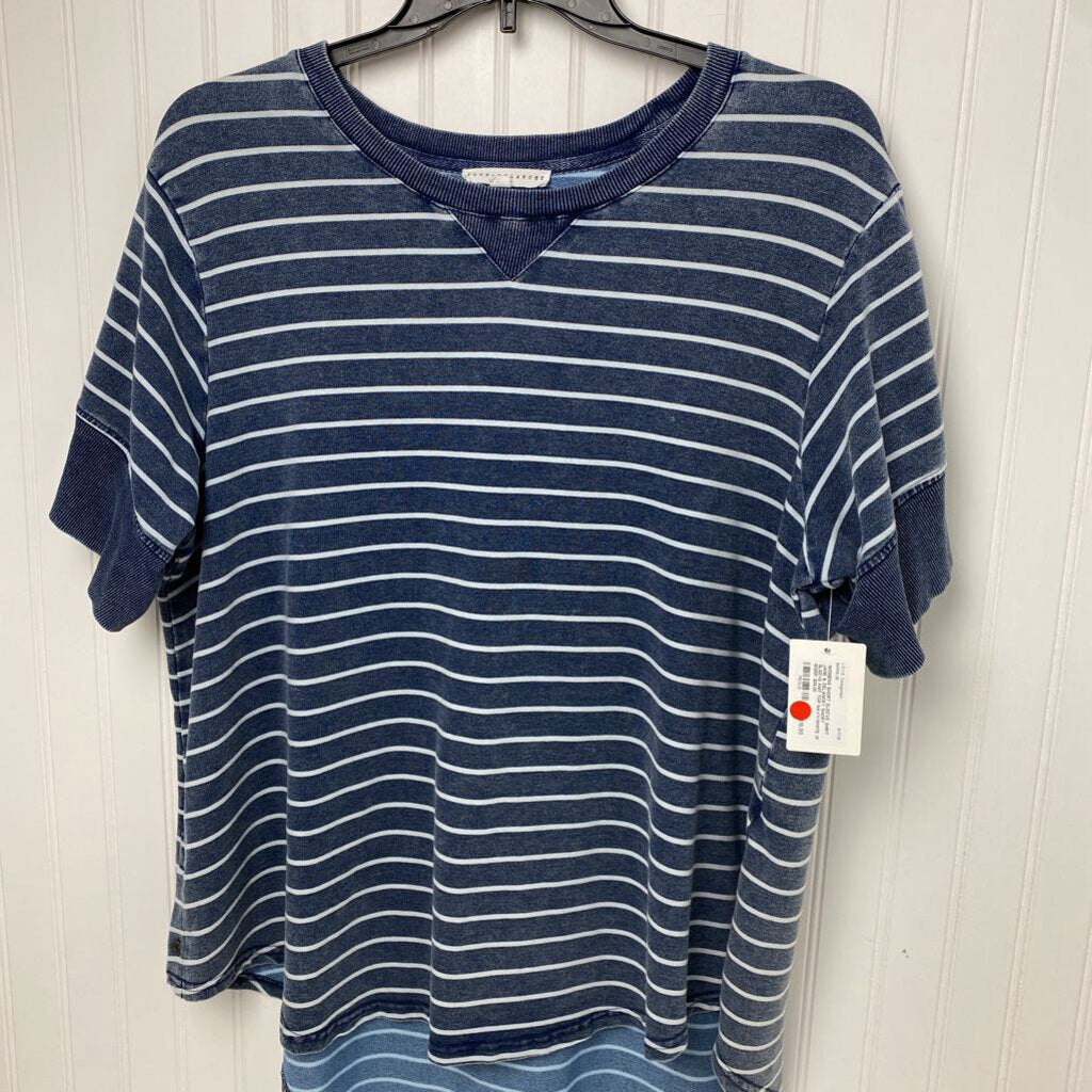 SHORT SLEEVE KNIT TOP