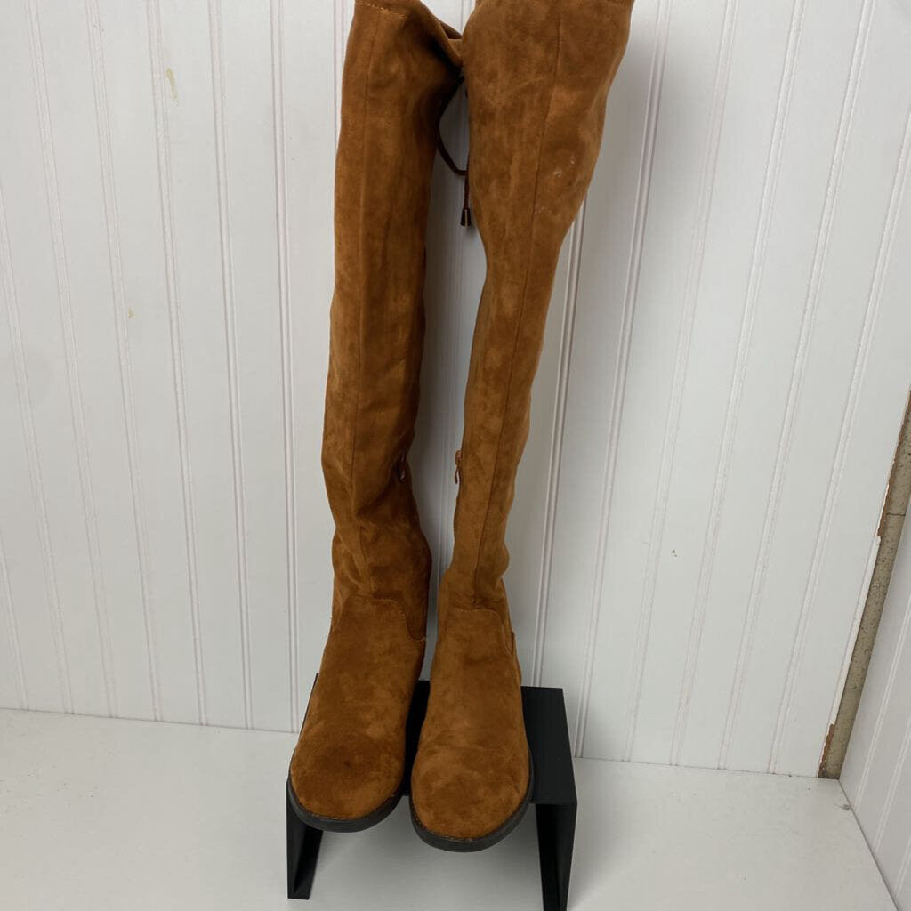FAUX SUEDE THIGH BOOTS