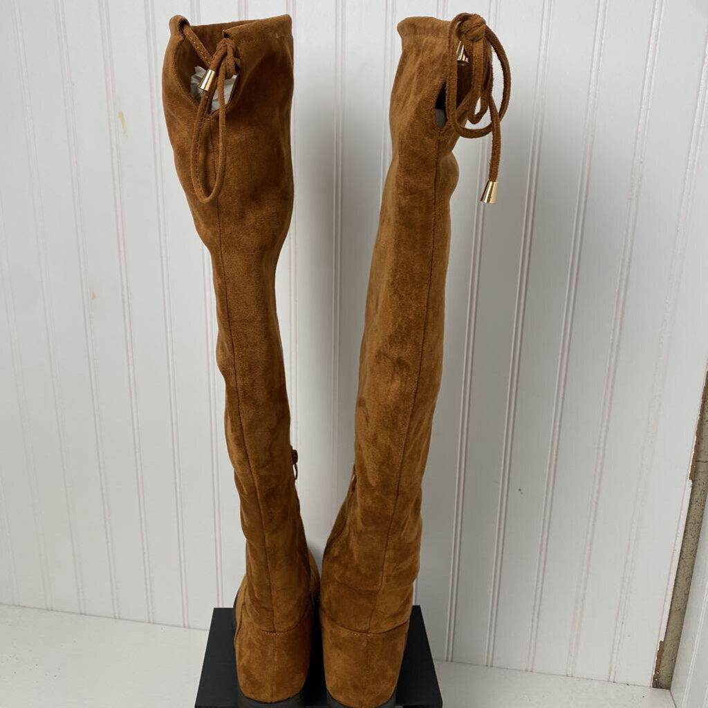 FAUX SUEDE THIGH BOOTS