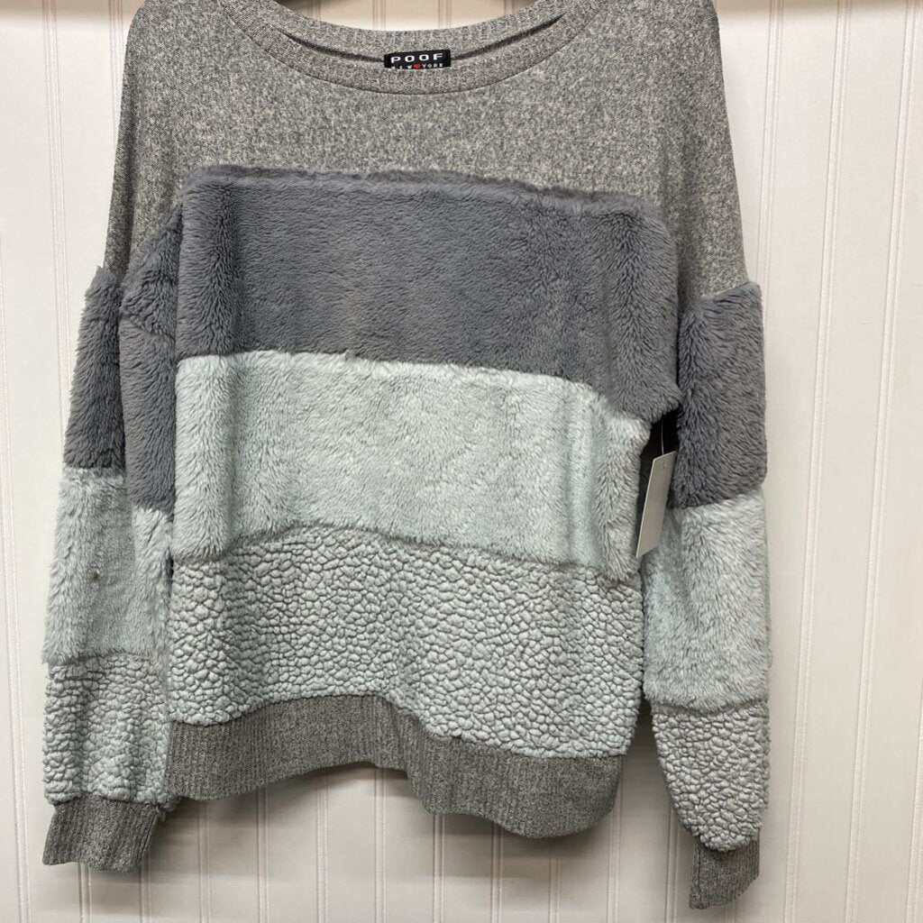 LONG SLEEVE FAUX FUR TOP