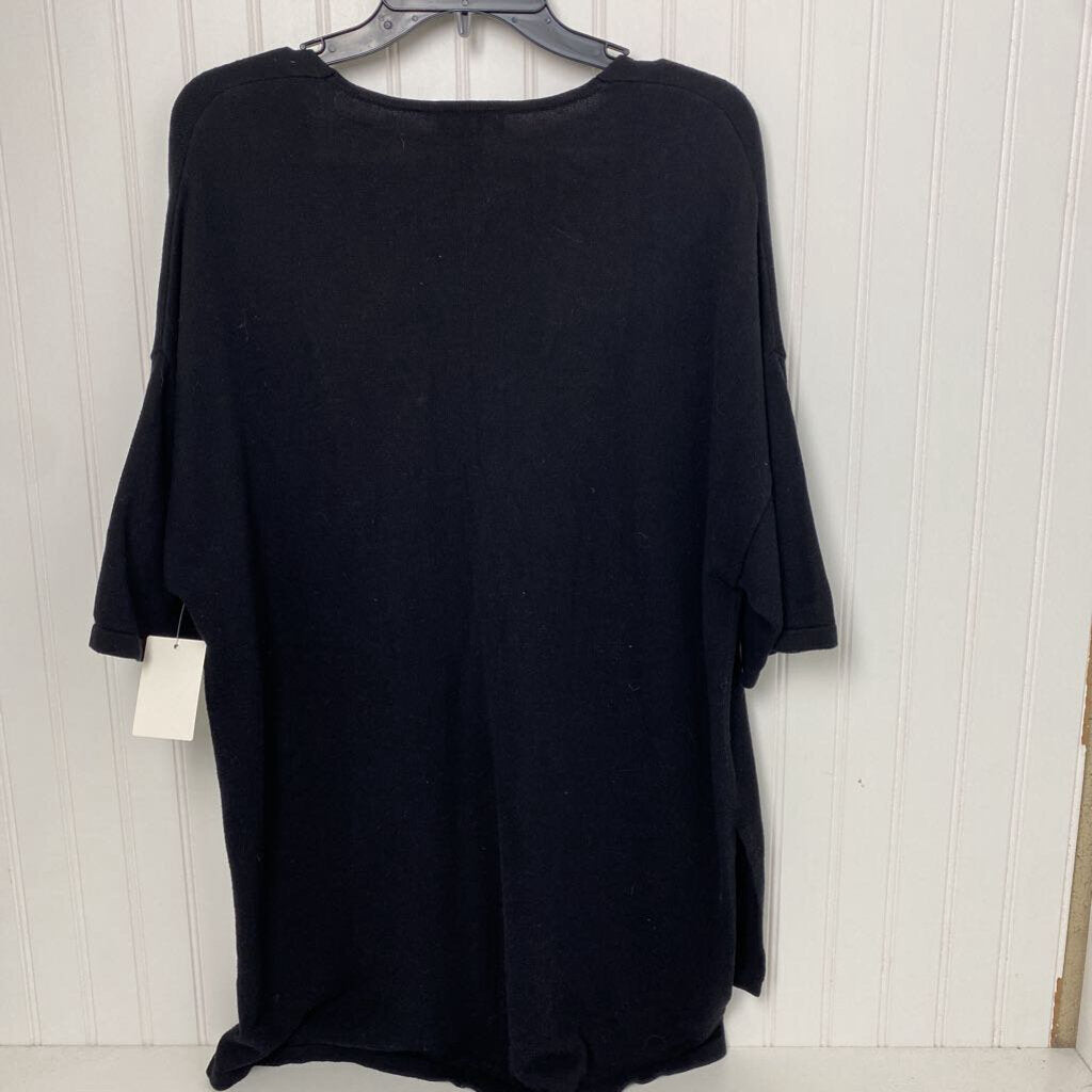 SHORT SLEEVED LONG SWEATER