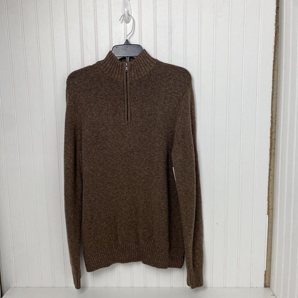 1/4 ZIP HIGH NECK SWEATER