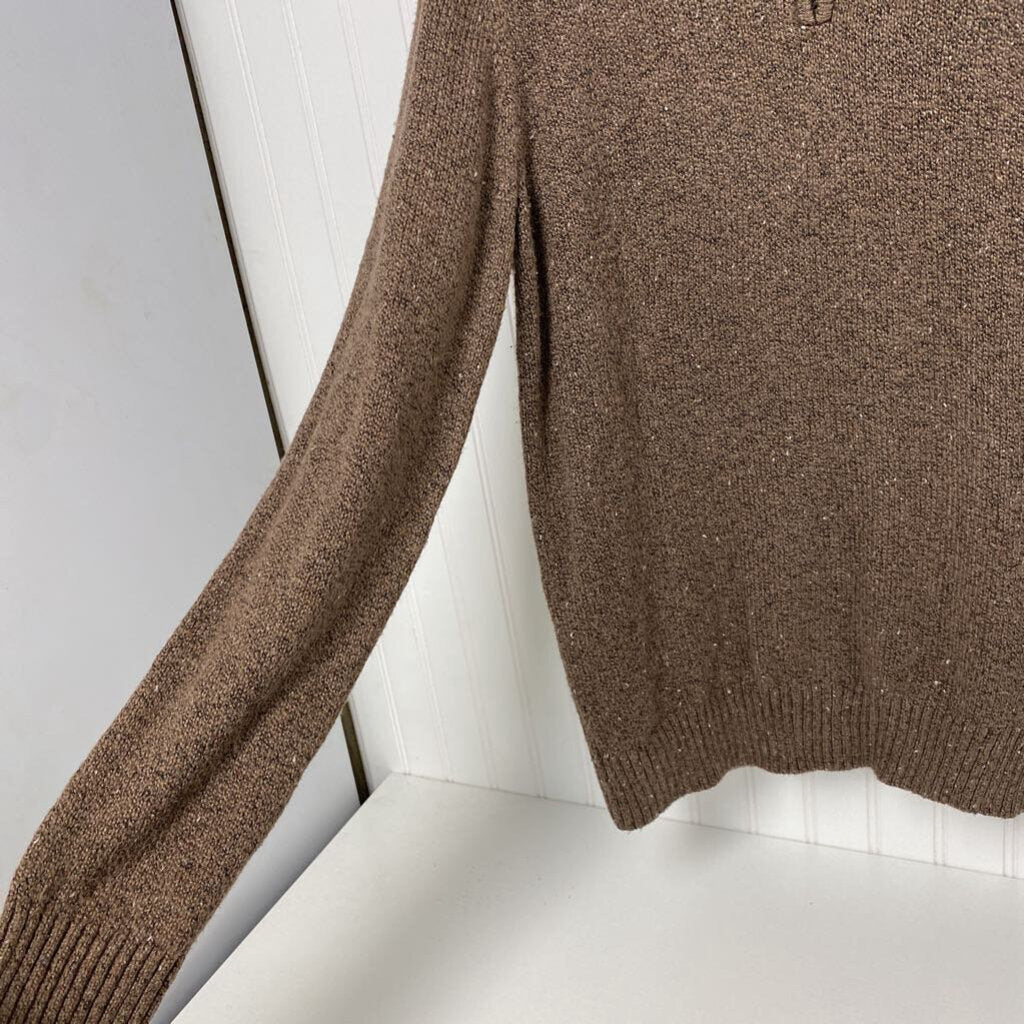 1/4 ZIP HIGH NECK SWEATER