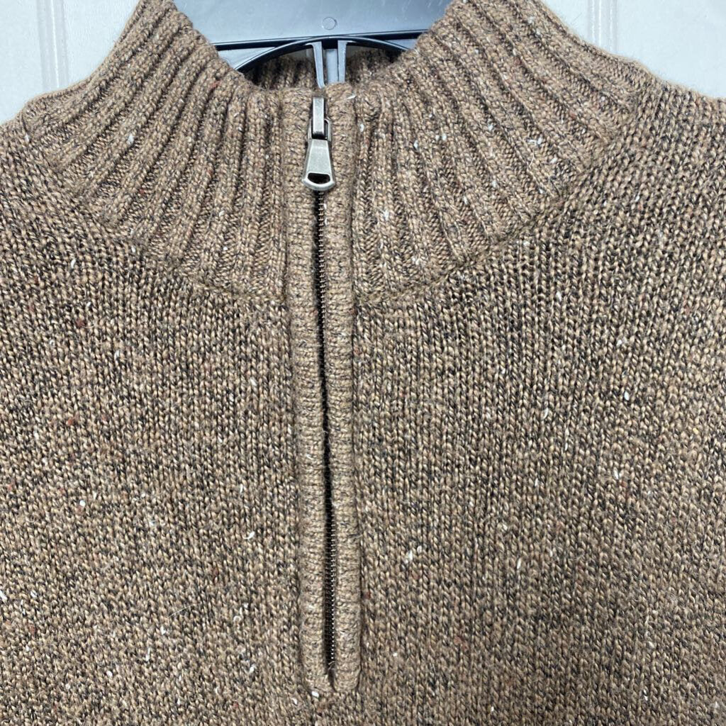 1/4 ZIP HIGH NECK SWEATER