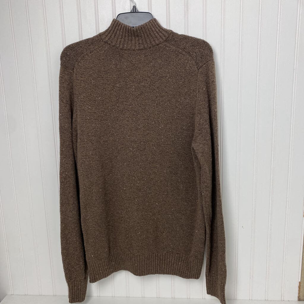 1/4 ZIP HIGH NECK SWEATER