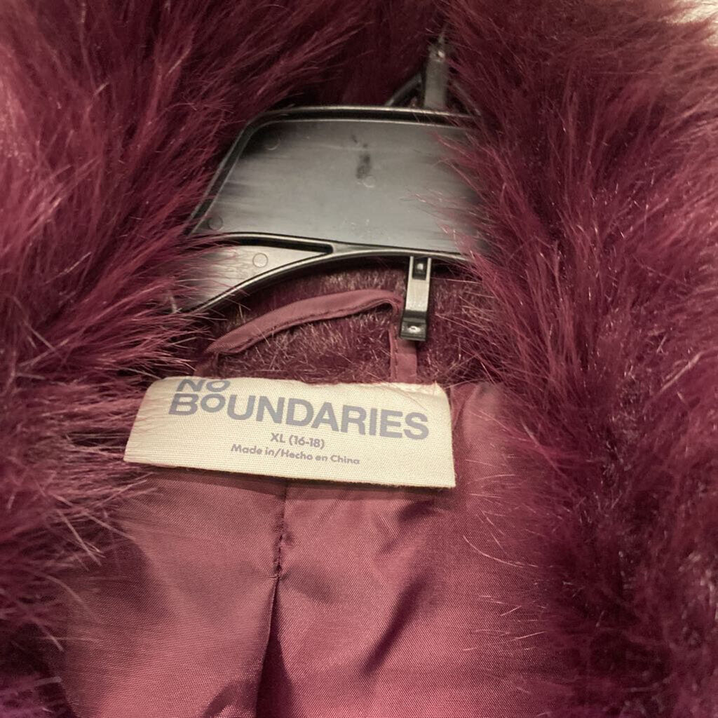 *PURPLE FAUX FUR JACKET
