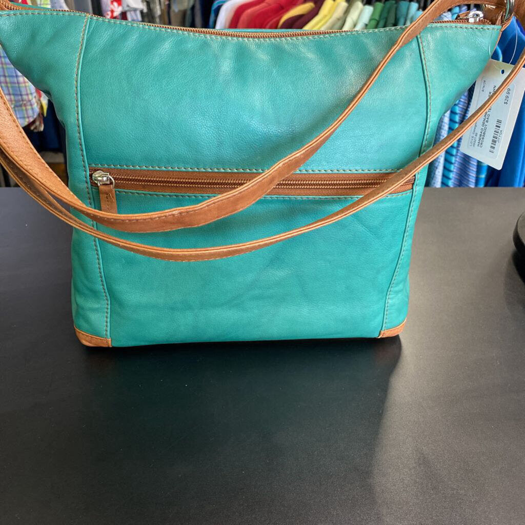GENUINE LEATHER CROSSBODY BAG