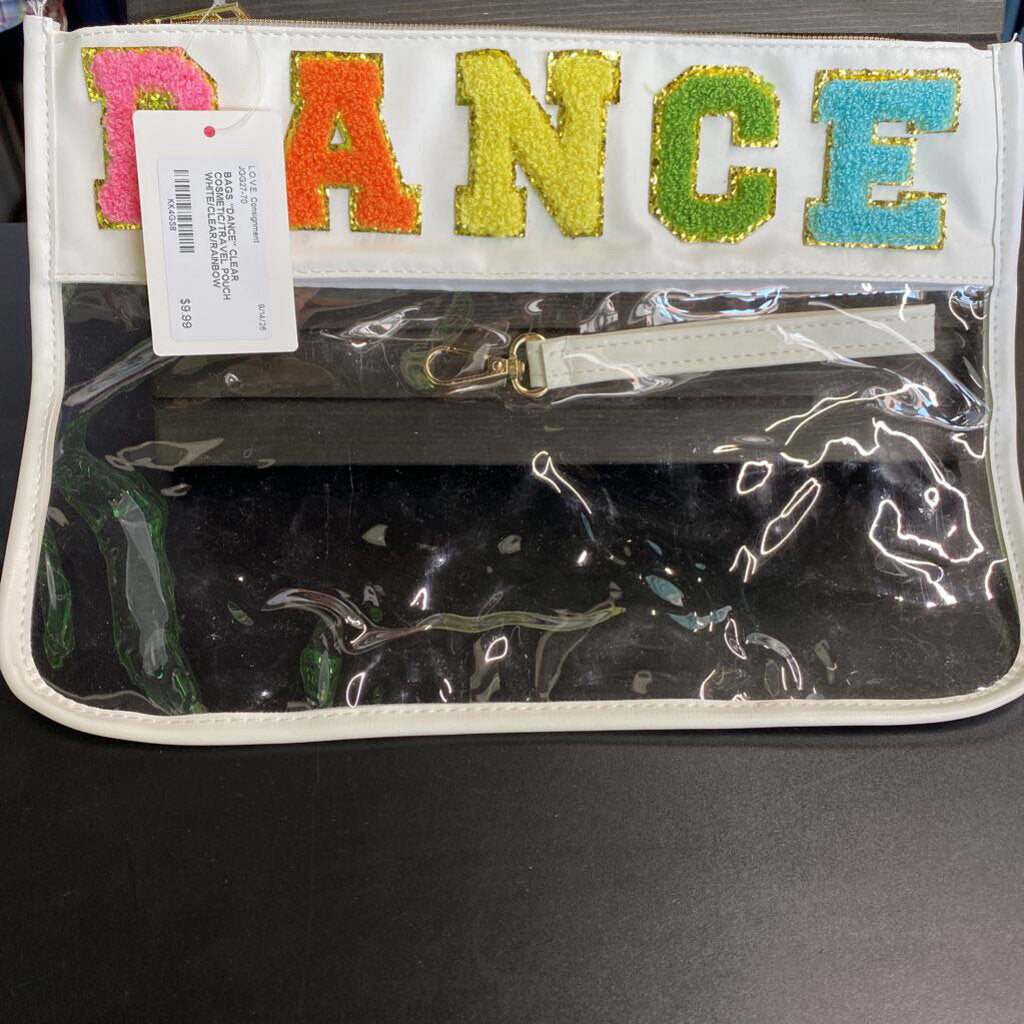 "DANCE" CLEAR COSMETIC/TRAVEL POUCH