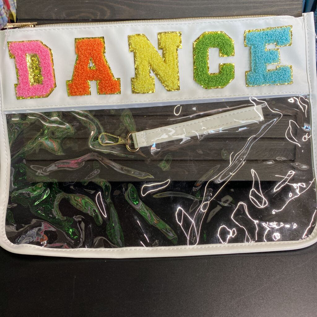 "DANCE" CLEAR COSMETIC/TRAVEL POUCH