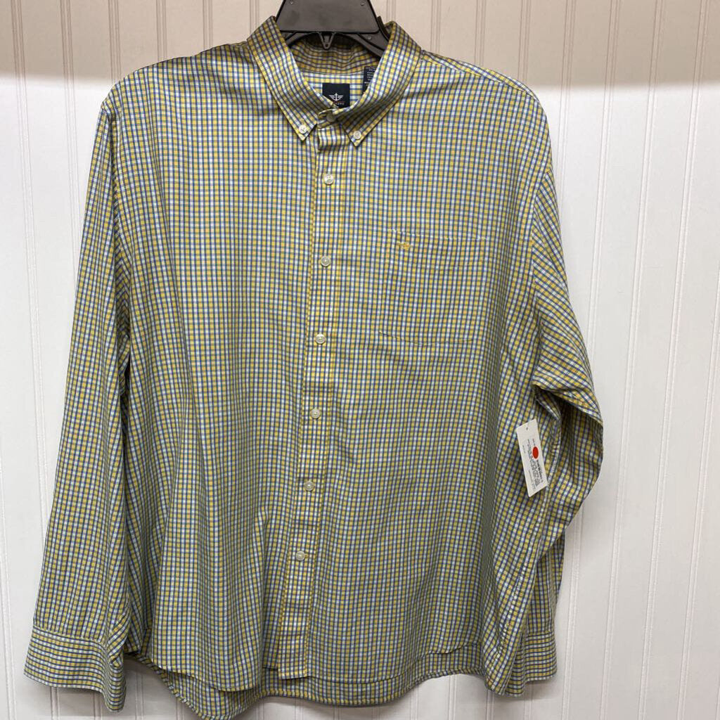 *LONG SLEEVE SMALL PLAID SHIRT