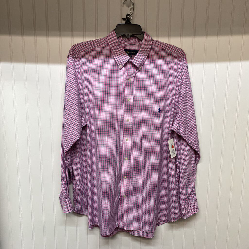 PINK AND BLUE PLAID