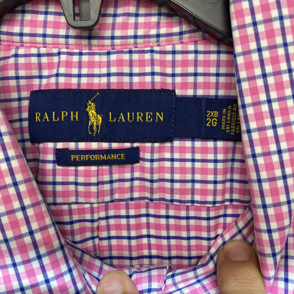 PINK AND BLUE PLAID