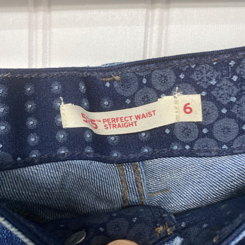 LEVIS 525 PERFECT WAIST STRAIGHT CUT JEANS