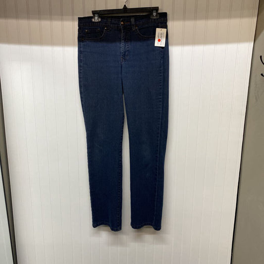 DARK DENIM STRAIGHT LET JEANS