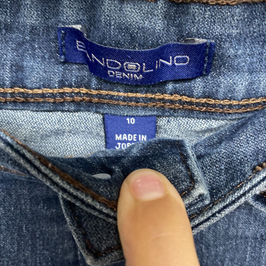 DARK DENIM STRAIGHT LET JEANS