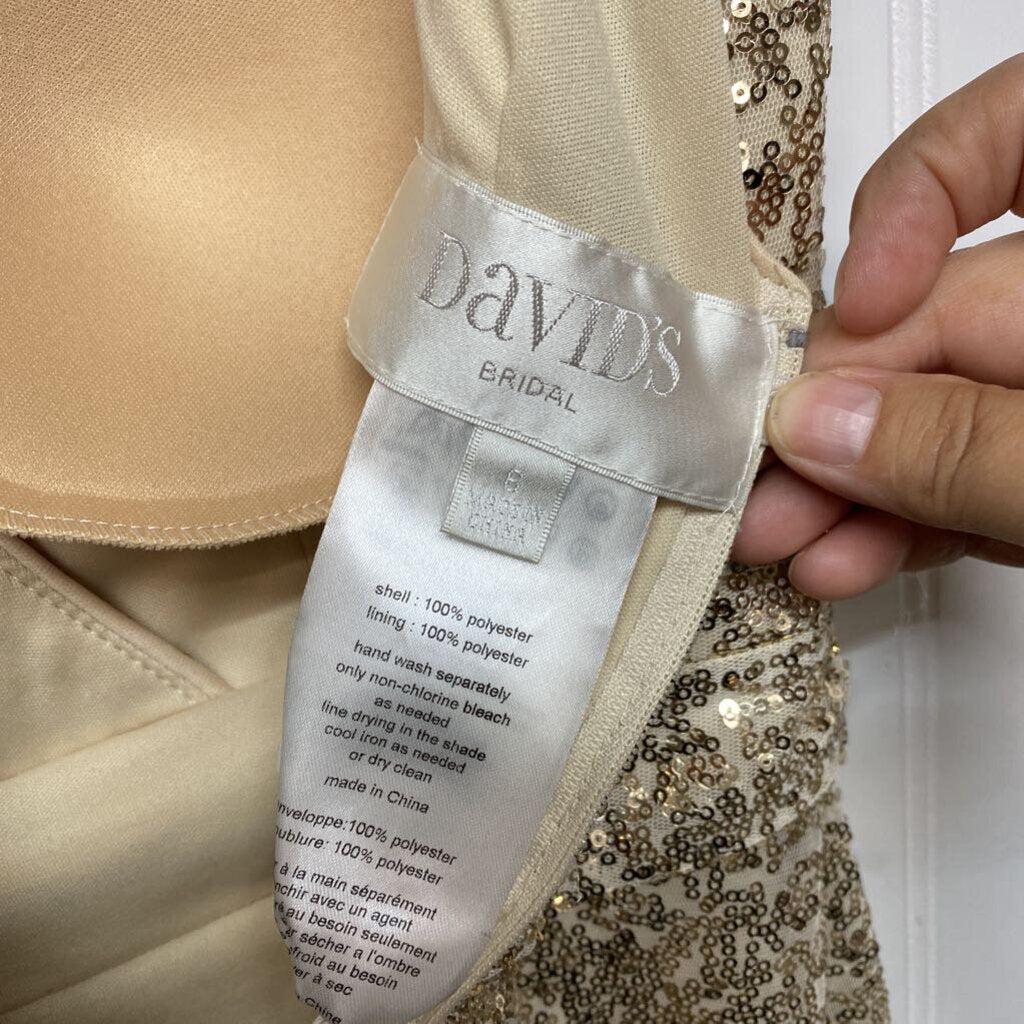 HALTER TOP SEQUINS GOLD