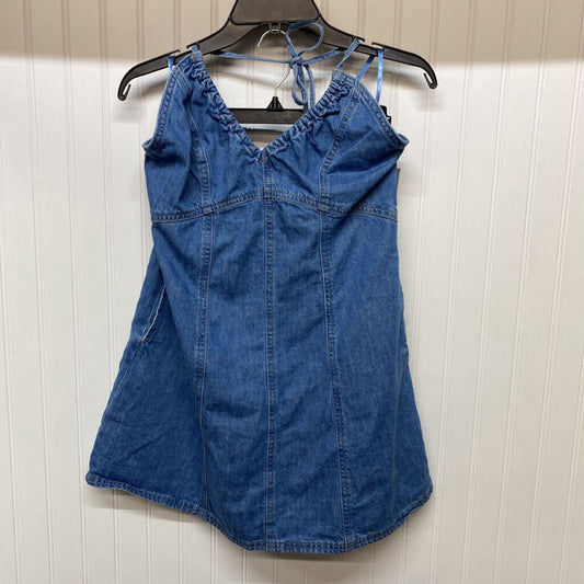 *HALTER DENIM DRESS