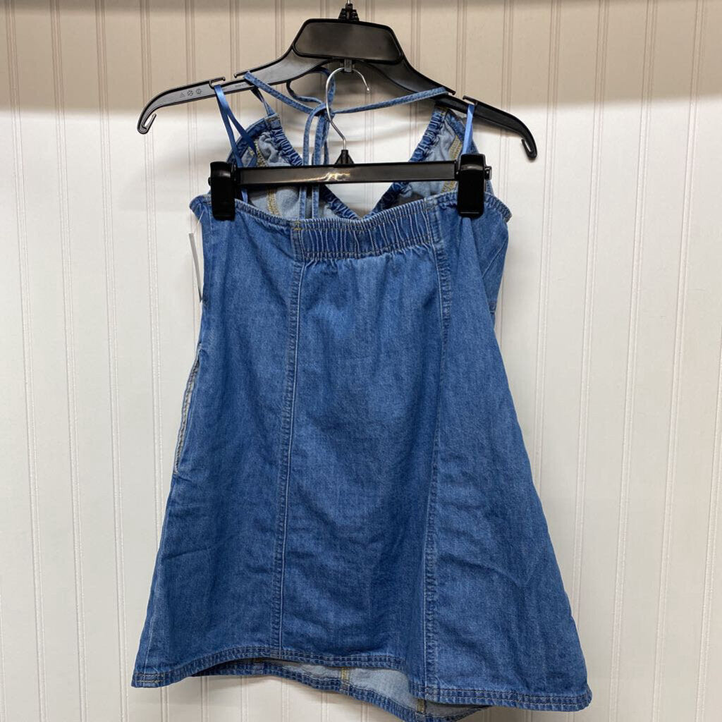 *HALTER DENIM DRESS